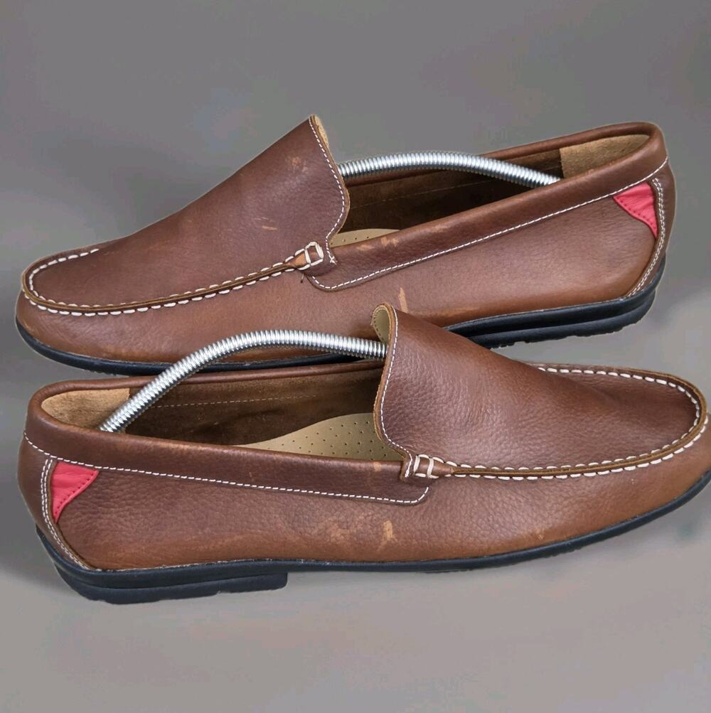 Foot Joy Golf Club Leather Uppers Loafers 79013 Golf Shoes 14M